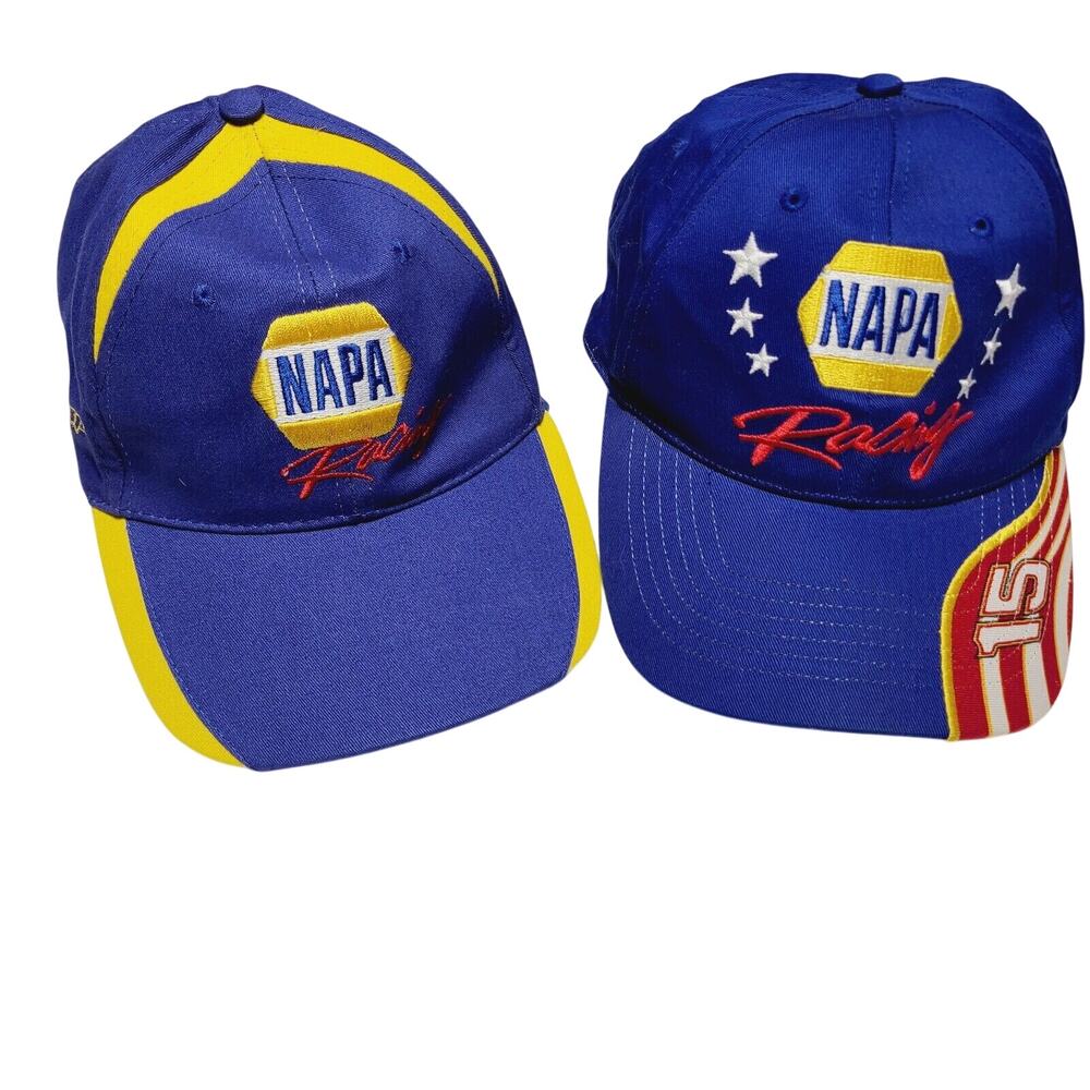NAPA Racing Lot Of 2 Nascar Baseball Hat One Size Adjustable Hook Loop